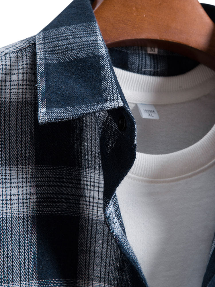 Long Sleeve Plaid Button Up Shirt