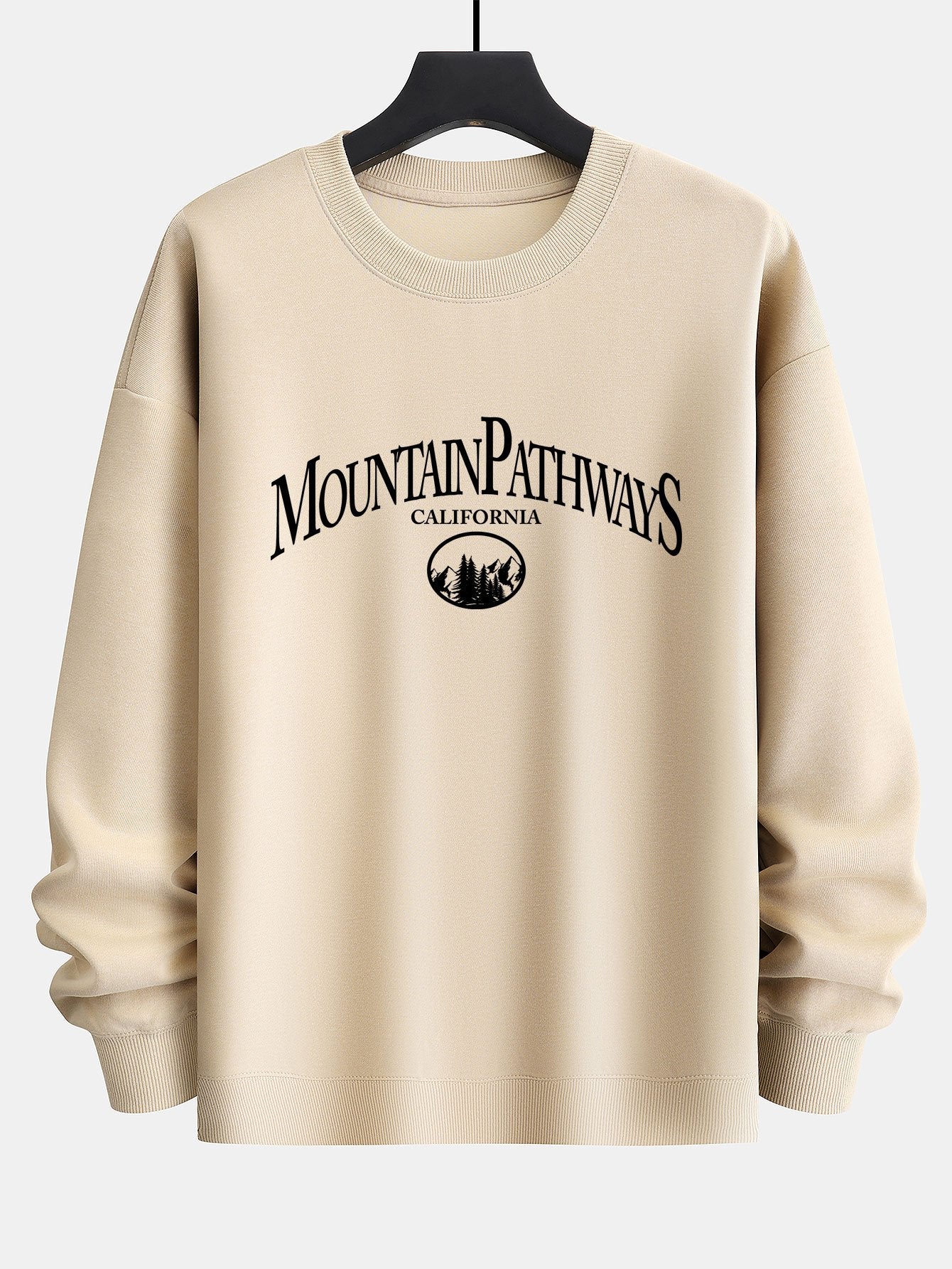 Mountain Pathways Print Relax Fit Sweatshirt