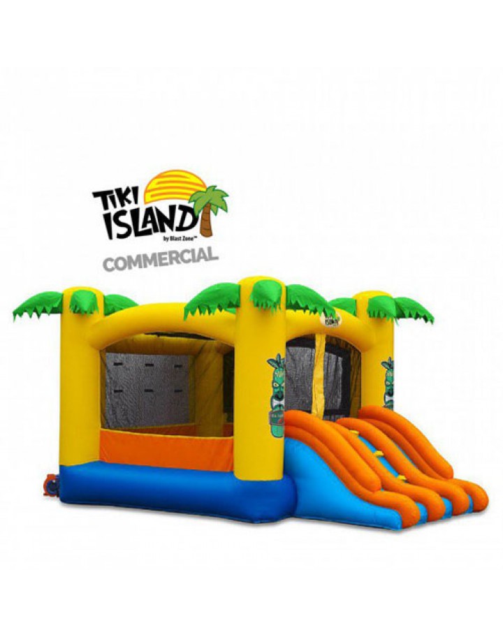 Tiki Island Combo 15 Commercial Inflatable Bouncers with Dia