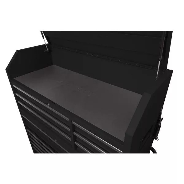 HEAVY-DUTY 56 IN. W 18-DRAWER COMBINATION TOOL CHEST AND CABINET SET, MATTE BLACK