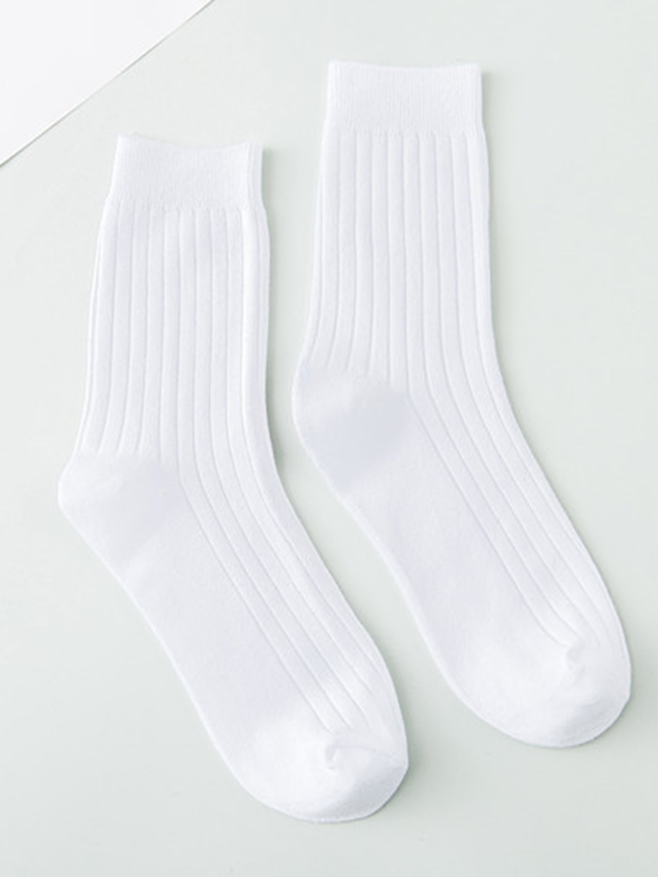 Plain Crew Socks