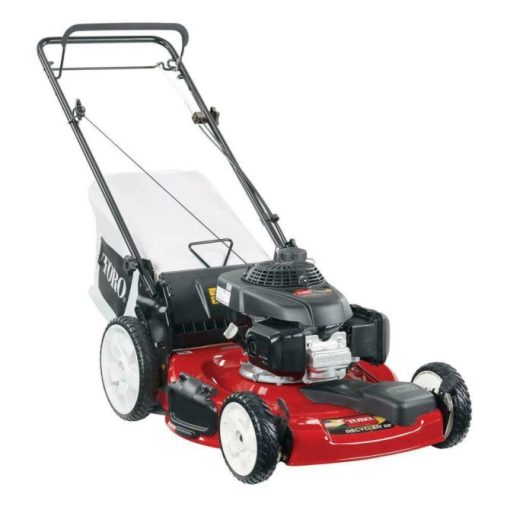 Self-propelled gas mower, 22-inch 170cc OHV engine high-wheel RWD 3-in-1 with height adjustment, oil included