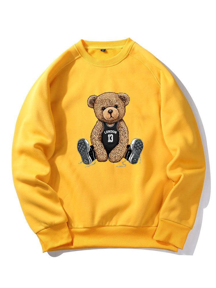 London Bear Print Raglan Sleeves Sweatshirt