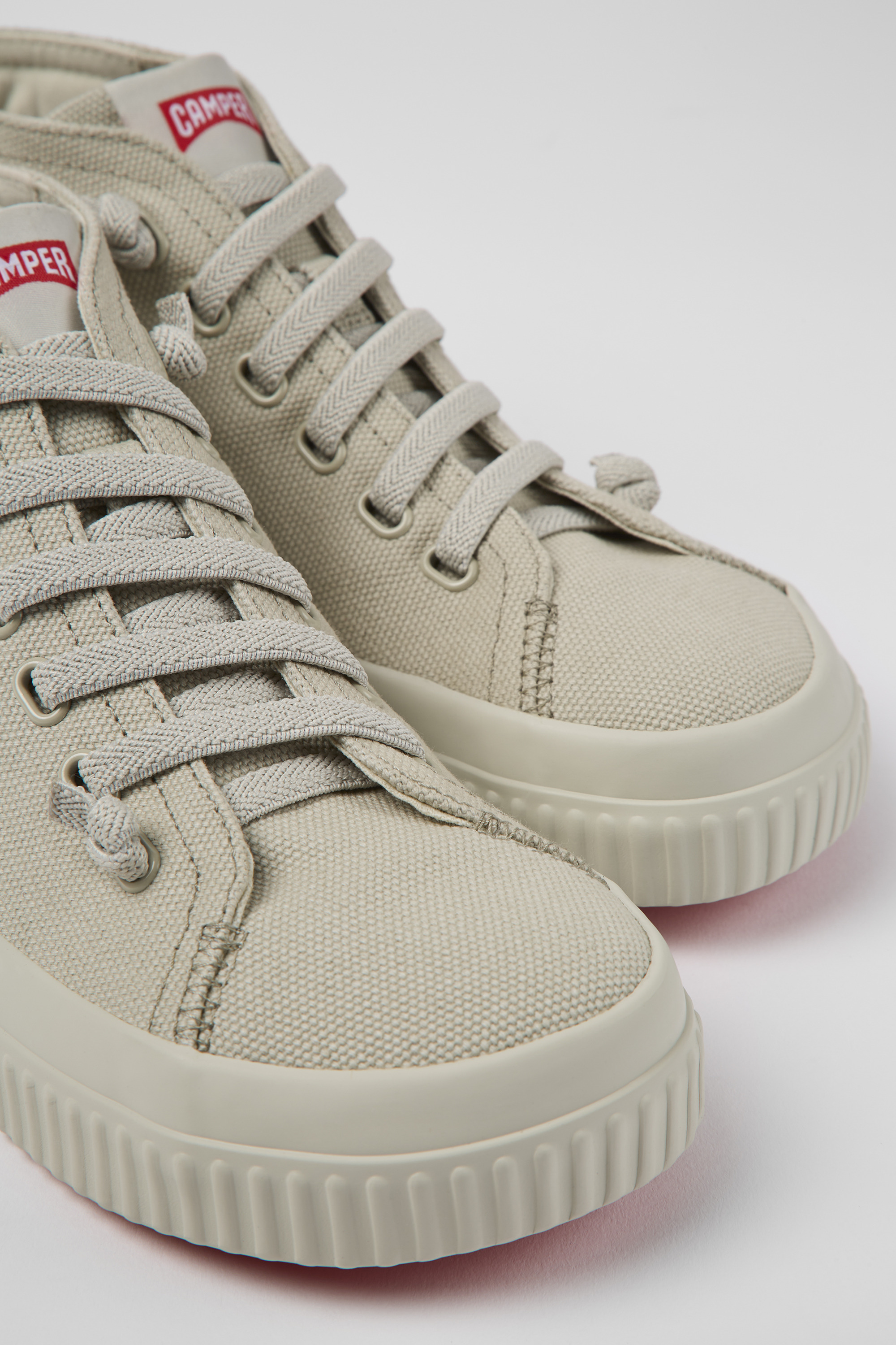 Peu Roda - Gray recycled cotton sneakers for women