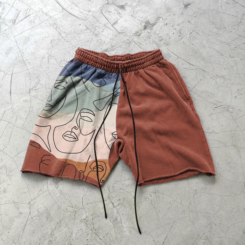 Street Trend Abstract Graffiti Art Print Sports Shorts