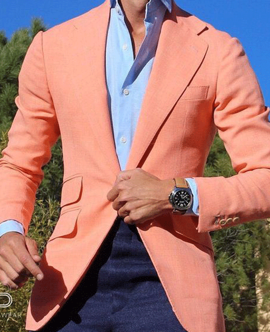 Daily Solid Color Lapel Collar Pockets Single Breasted Blazer