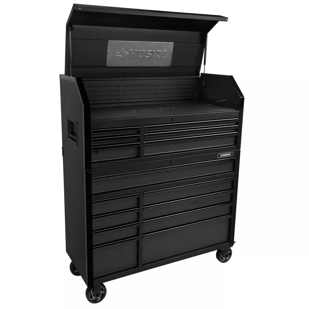 INDUSTRIE 52 IN. W X 21.5 IN. D 9-DRAWER TOOL CHEST ROLLING CABINET IN MATTE BLACK