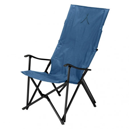 Grand Canyon EL TOVAR HIGHBACK - High folding chair with blue armrests