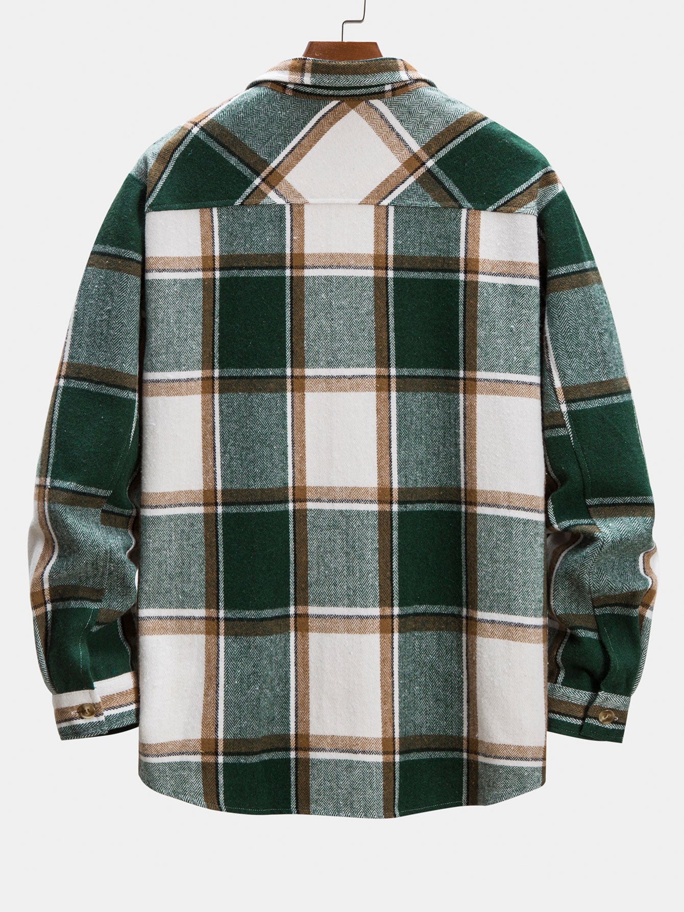 Flannel Button Up Plaid Overshirt