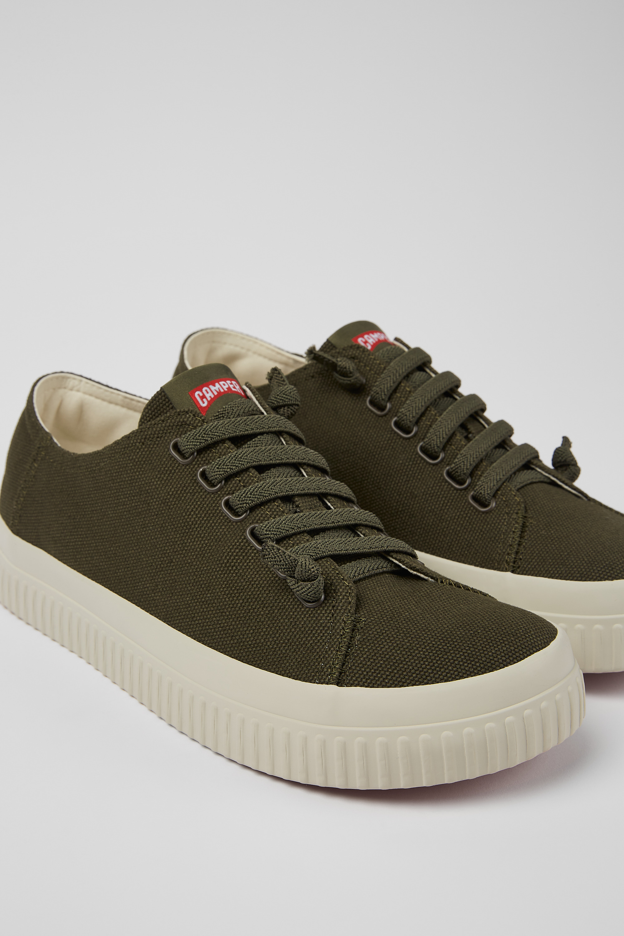 Peu Roda - Green recycled cotton sneakers for men