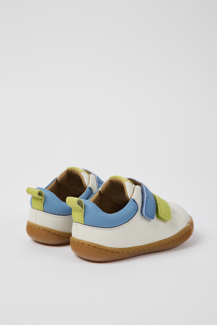 Peu White leather shoes for children