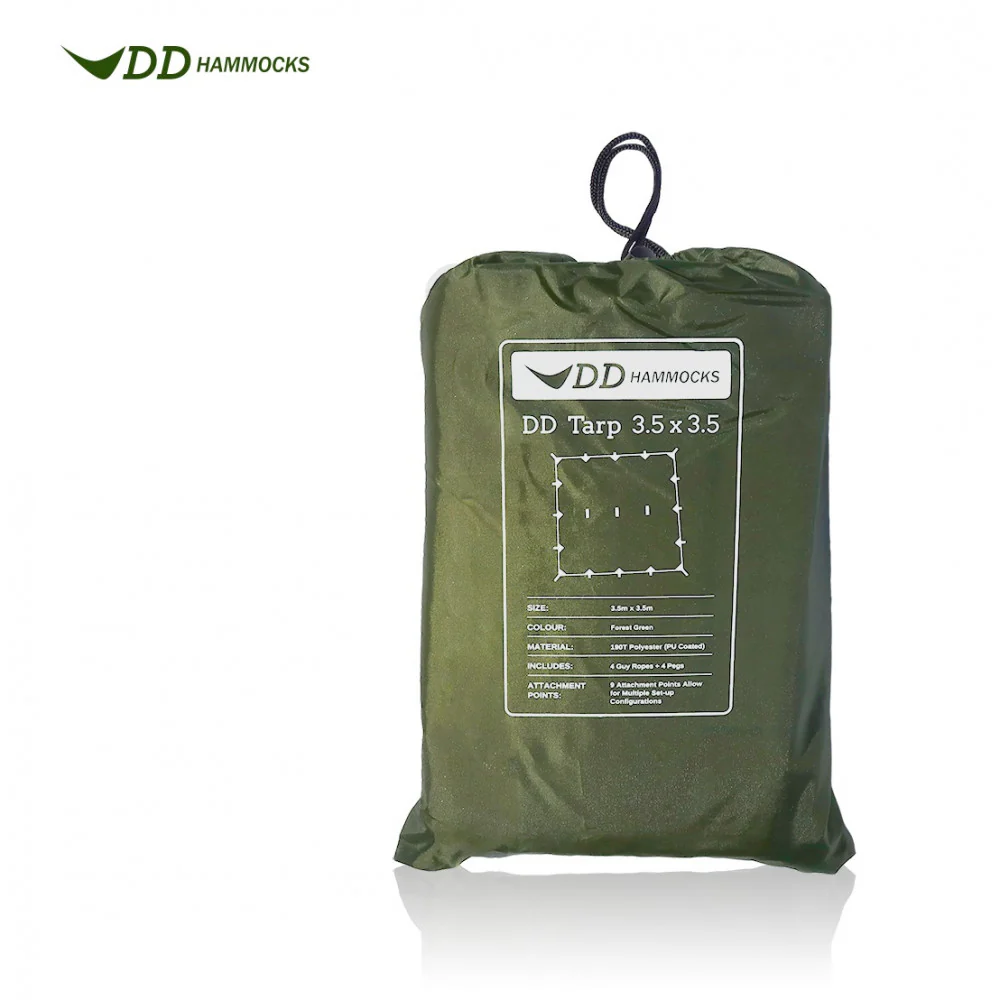 DD hammock tarp 3.5x3.5 - Verde bosque - Toldo Bushcraft
