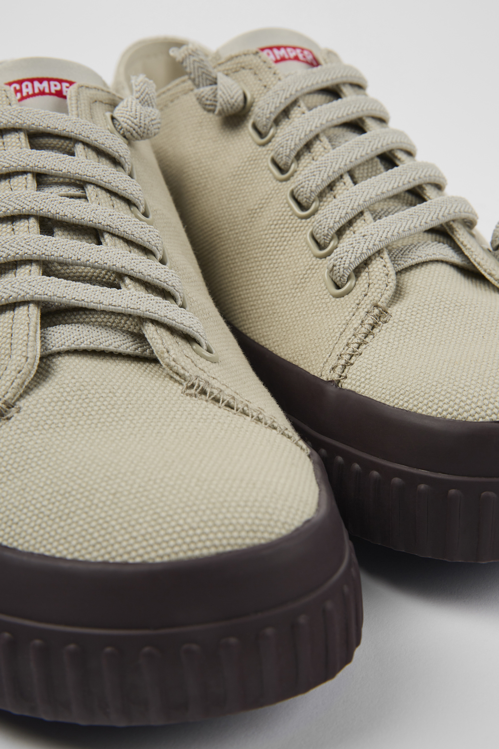 Peu Roda - Gray recycled cotton sneakers for men