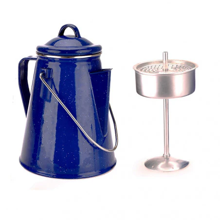 OZtrail ENAMEL COFFEE POT 2L blue - Vintage enameled coffee pot